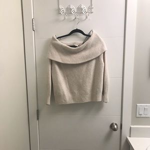 Over-the-shoulder sweater